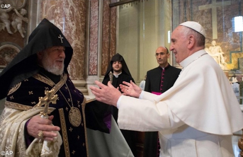 pape,françois,voyage,arménie,Patriarche,Karékine II,juin 2016